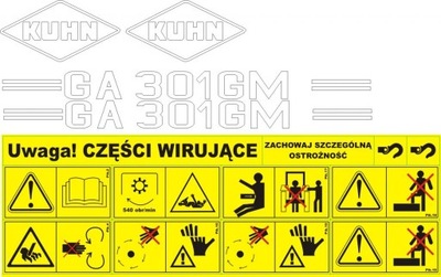 AUTOCOLLANTS KUHN GA 300 GM 301 280 380 7301 GMD 4501 - milautoparts-fr.ukrlive.com