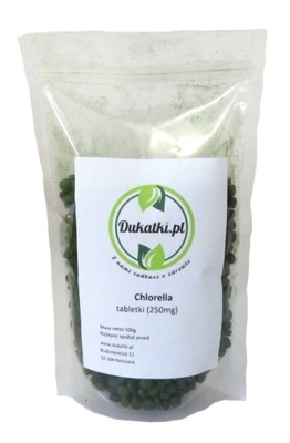 Chlorella Algi 250mg, tabletki Naturalne 1000g