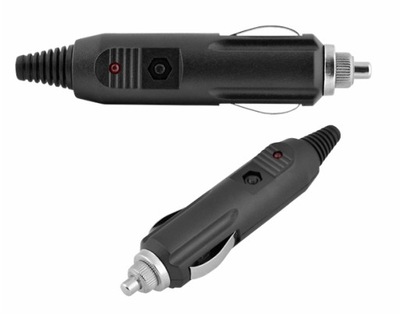 Штекер штекер прикуривателя led предохранитель 12v 24v фото №1