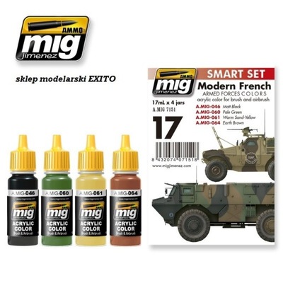 Ammo Mig 7151 Modern French Armed Forces vehicles - Acrylic Smart Set