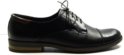 PÓŁBUTY MĘSKIE ELEGANCKIE BUTY WIZYTOWE 660 R.45