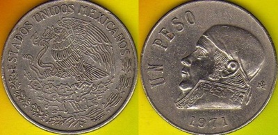MEKSYK 1 Pesos 1971 r.