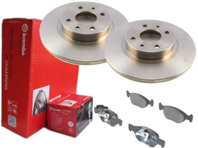 2× BREMBO DISCS BRAKE FRONT 08.5086.11 + BREMBO P 23 057 SET PADS HAMULCOWYCH, BRAKES TARCZOWE - milautoparts-fr.ukrlive.com