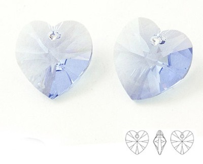 6228 Swarovski Xilion Heart 10mm Light Sapphire