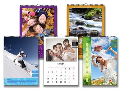 5x Foto-kalendarz A3 13-kart TWOJE ZDJĘCIA