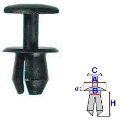 CLAMP SOUND INSULATION FIAT SET (10 SZTUK) DUCATO/JUMPER/BOXER - milautoparts-fr.ukrlive.com