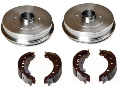 Гальмівні барабани 203mm гальмівні колодки renault clio 2 ii dacia logan twingo / система lucas фото №1