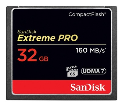 SanDisk CF Extreme PRO 32 GB UDMA7 160MB/s 4K