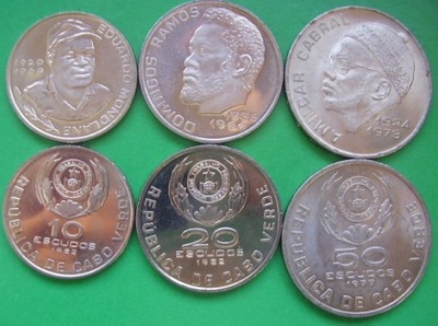 CABO VERDE zestaw 3 monet