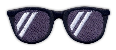 Naszywka Okulary Przeciwsłoneczne SUNGLASSES haft