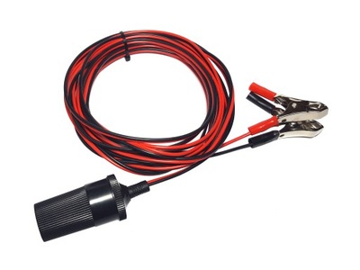 Роз'єм прикурювача з krokodylkami żabkami 10m фото №1