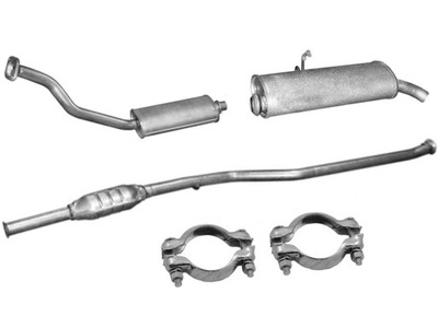 CITROEN BERLINGO / PEUGEOT DE CHARGEMENT / 1.9D (ROK 2002-2008) POTS D'ÉCHAPPEMENT + OBEJMY. - milautoparts-fr.ukrlive.com