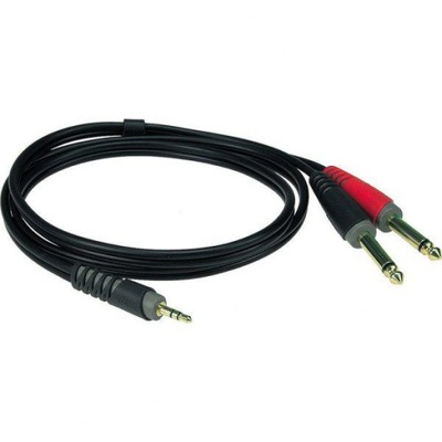 KABEL Przewód mini JACK - 2 x JACK - 3m KLOTZ X