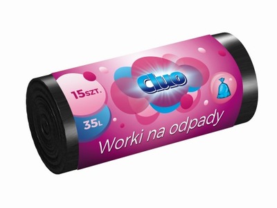 CLUO worki na śmieci 35l 15 szt. LDPE