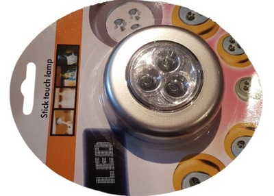 Lampka do szafy na baterie dotykowa przylepna LED