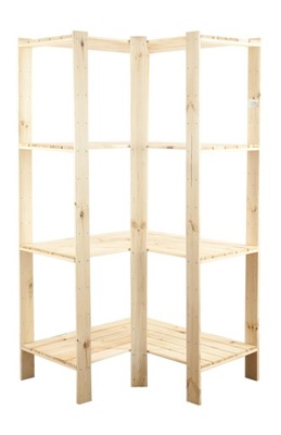 Regał drewniany biurowy szafka półka MAXI-4WA
