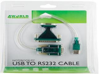 Adapter USB RS232 COM DB9 DB25 pin zgodny z Win7 oem