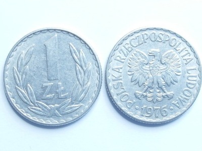 Moneta 1 zł złoty 1976 r ładne