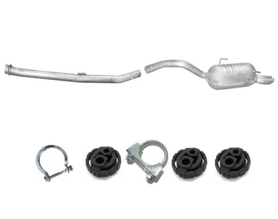 FIAT ULYSSE 2.0 2.2 JTD (2002-2006) TUYAU CENTRALE POT D'ÉCHAPEMENT FINAL - milautoparts-fr.ukrlive.com