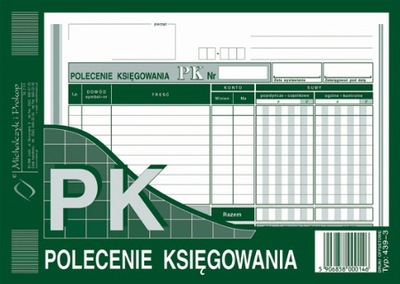 PK polecenie księgowania A5 MICHALCZYK 439-3 80k