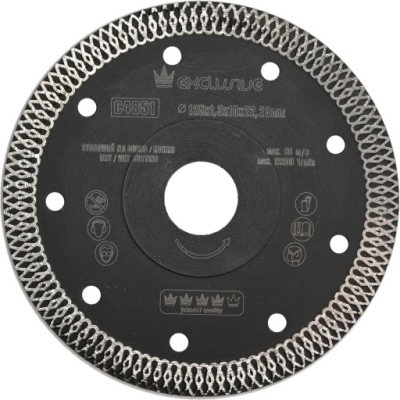 DIAMANTOVÝ rezací KOTÚČ 125 mm, PRE BETÓNOVÉ GLAZÚRA SLIM 1,3