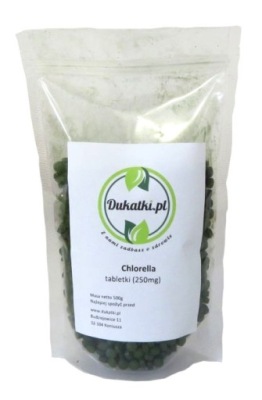 Chlorella Algi 250mg, tabletki Naturalne 250g