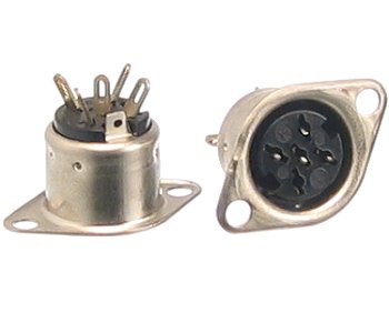 Gniazdo DIN-5 symetryczne do obudowy DB50S - 1 sztuka