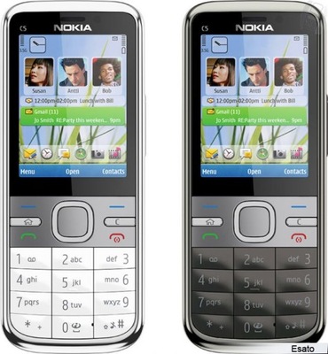 Telefon komórkowy Nokia C5-00 128 MB / 512 MB 3G Czarny