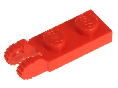 LEGO Płytka z zaczepem 1x2 44302 czerwona