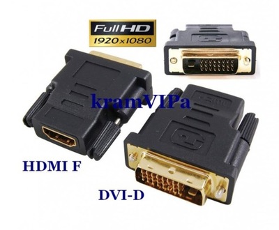 ADAPTER Przejściówka DVI (24+1) na HDMI żeński