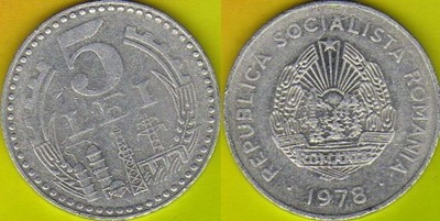 Rumunia 5 Lei 1978 r.