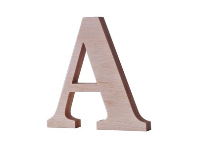 Drewniane litery, literki z drewna, litera z litego drewna, buk napis, 25cm