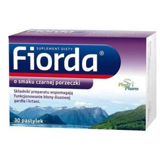 FIORDA 30szt DO SSANIA GARDŁO SMAK PORZECZKA