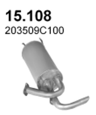 SILENCER END NISSAN SERENA 2.0 BUS - milautoparts-fr.ukrlive.com