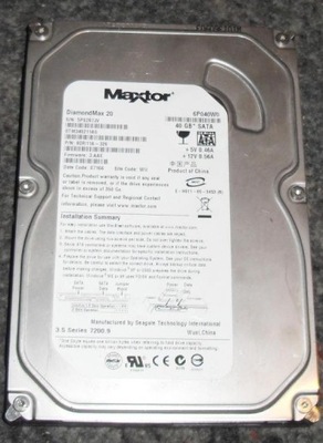 HDD MAXTOR DIAMONDMAX 20 STM340211AS 40 GB SATA