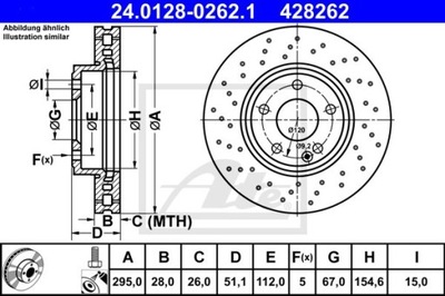 DISQUE DE FREIN DB P. C117/W176/W246/X156 11- - milautoparts-fr.ukrlive.com