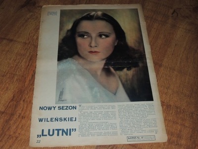 SZTUKA I FILM 37/1935 L Wysocka Kiepura Glinkówna