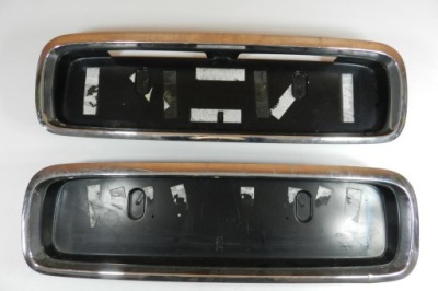 Рамка номерного знака хром крышки задний  rover 45 фото №1