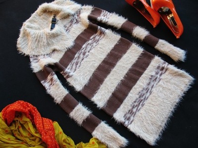 DŁUŻSZY WŁOCHATY SWETER 36