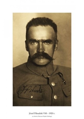 Józef Piłsudski VM 1920 r PLAKAT OBRAZ