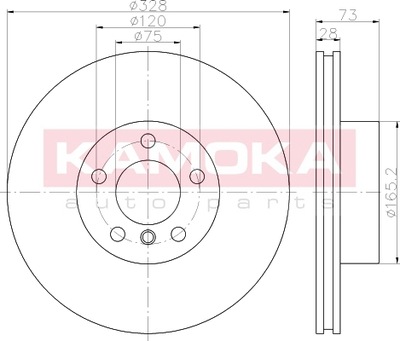 103295 KAM DISC BRAKES FRONT BMW X3 (F25) 10- - milautoparts-fr.ukrlive.com