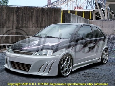 OPEL CORSA C * BUMPER FRONT SHARK * DJ-TUNING - milautoparts-fr.ukrlive.com