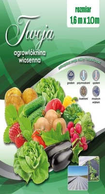 Agrowłóknina biała Okryciowa p-17 TWOJA 1,6x10m