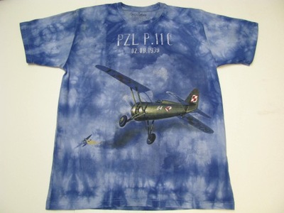 PZL P.11 C samolot Polska Koszulka barwiona S