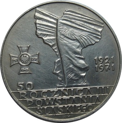 Moneta 10 zł złotych 50 rocznica 1971 r piękna