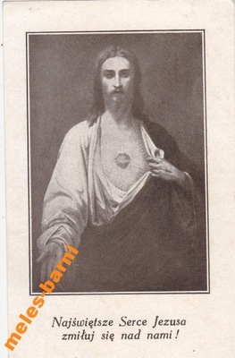 OBRAZEK ŚWIĘTY SERCE GOREJĄCE KRAKÓW ROSPOND