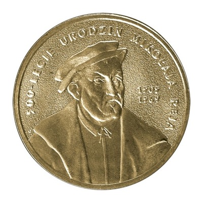 Moneta 2 zł Mikołaj Rej