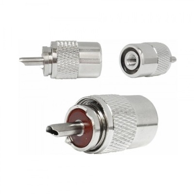 WTYK ANTENOWY CB UHF UC1 NAKRĘCANY NA KABEL RG58 bakelit