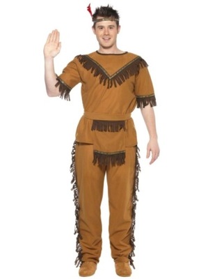 Strój INDIANIN Indianina Apacz WOJOWNIK Dziki r. M