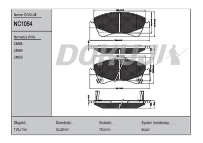 SABOTS DE FREIN AVANT TOYOTA AVENSIS 3 T27 VERSO 2009- - milautoparts-fr.ukrlive.com